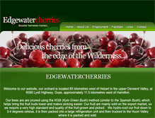 Tablet Screenshot of edgewatercherries.com.au